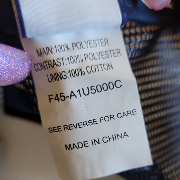 NWT! F45 White Blue Hertiage Trucker Peacoat Snap Back Hat OS - Picture 5 of 10